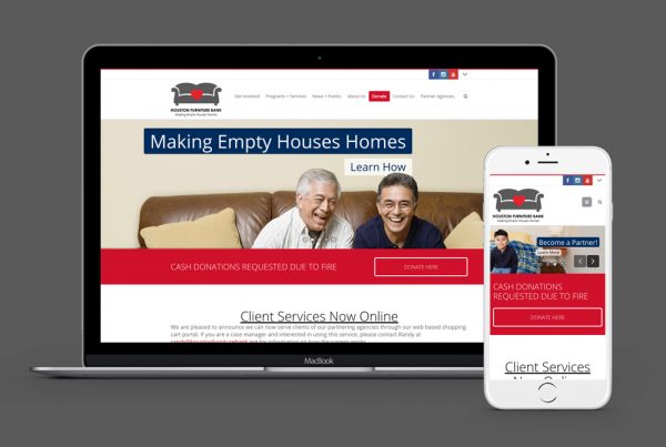 houston furniture bank website design