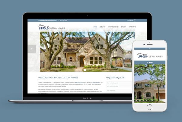 lippold custom homes website design