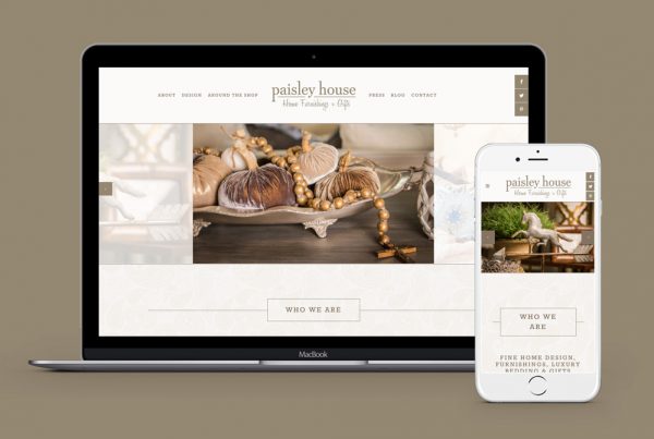 paisley house website design