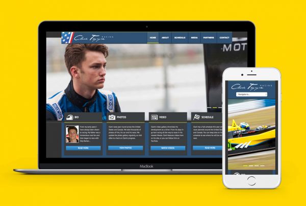 Clark Toppe Racing website design