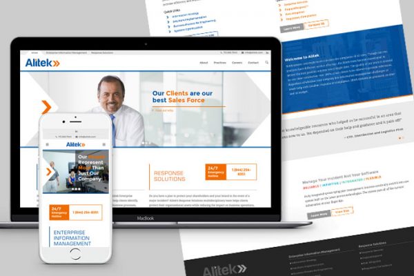 Alitek website design