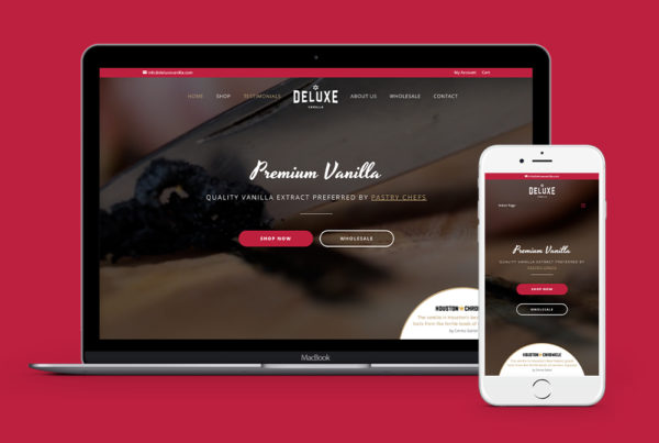 Coobo web design services for Deluxe Vanilla