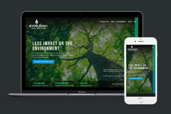 Coobo web design services for Evolution Well Services