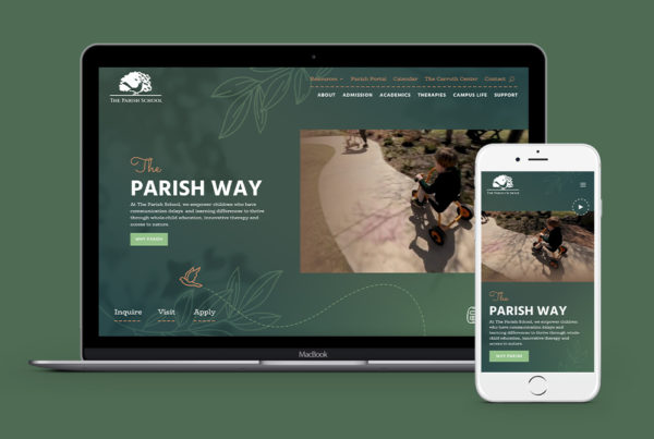 Coobo web design services for The Parish School Houston