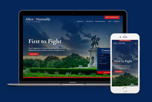 Coobo web design services for Allen & Nunnally Trial Lawyers