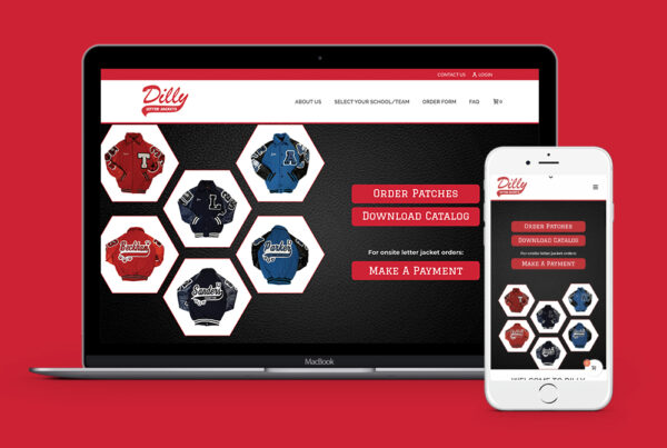 Coobo web design services for Dilly Letter Jackets