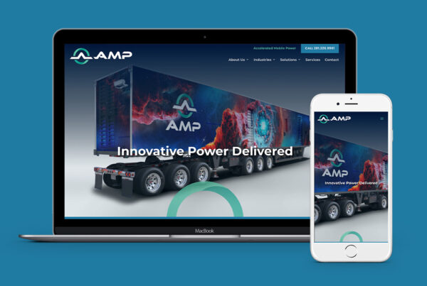 Coobo web design services for AMP Accelerated Mobile Power